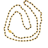 22K Gold Dark Tulsi Mala 25 Inch